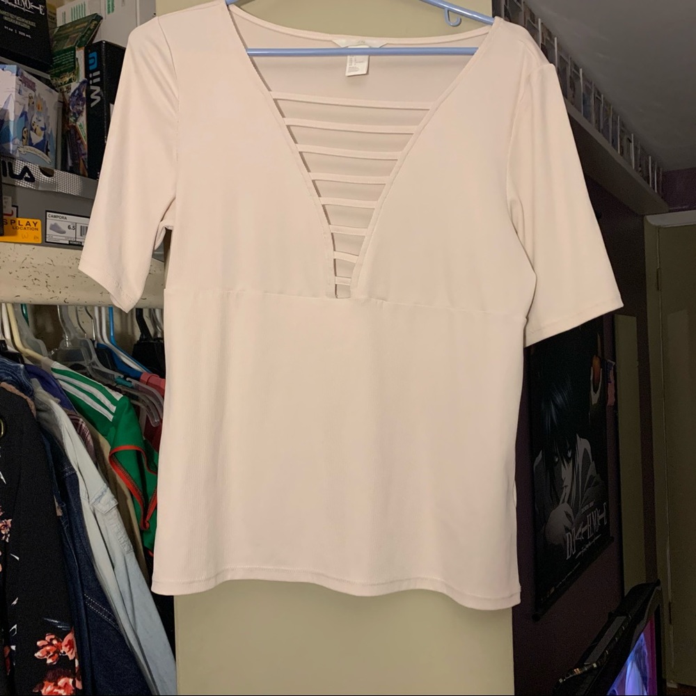 Low cut blouse